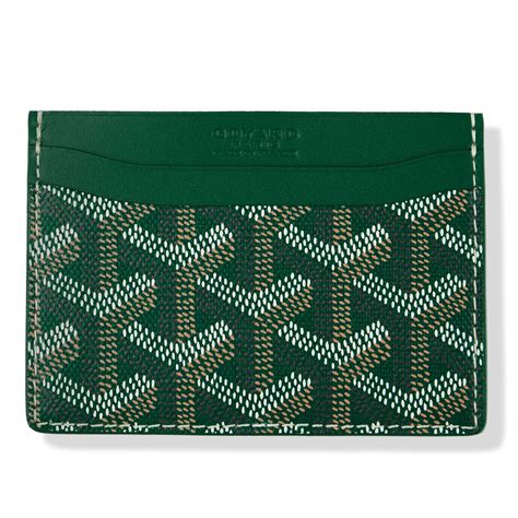 green goyard card holder|goyard saint sulpice card holder.